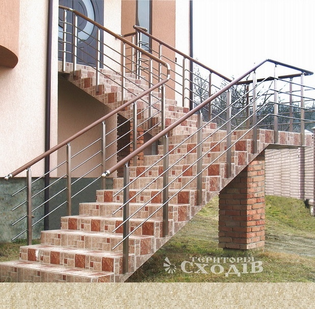 Перила зі стійками квадратного перерізу